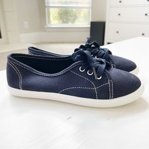 Rosegirl Navy Canvas Sneakers for Girls C2257 B15